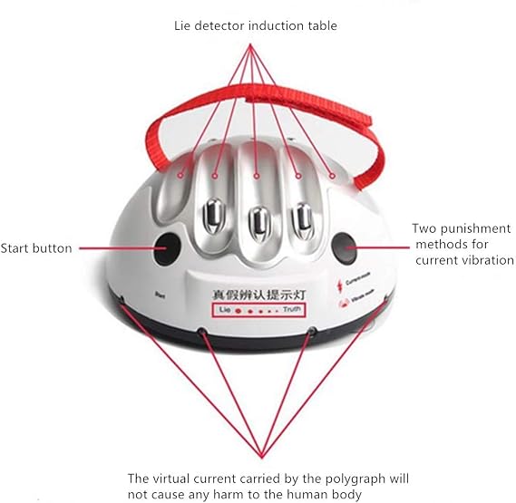 OUKEYI Test Electric Lie Detector, Party Game Truth Shocking Liar Stress Relief Toy for Party and Relax Electric Shock Lie Detector Novelty Game