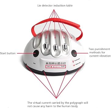 OUKEYI Test Electric Lie Detector, Party Game Truth Shocking Liar Stress Relief Toy for Party and Relax Electric Shock Lie Detector Novelty Game