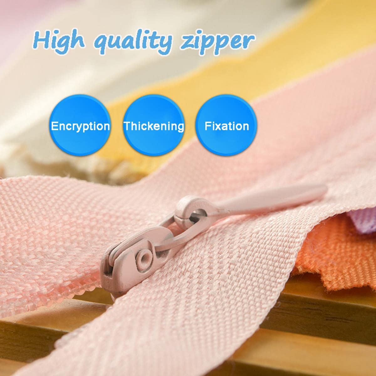 50 pz/borsa 15 cm 35 cm 40 cm 50 cm 55 cm 60 cm Cerniere Invisibili Lunghe Cerniera a spirale in nylon fai da te per accessori per cucire vestiti -274 Blu, 35 cm