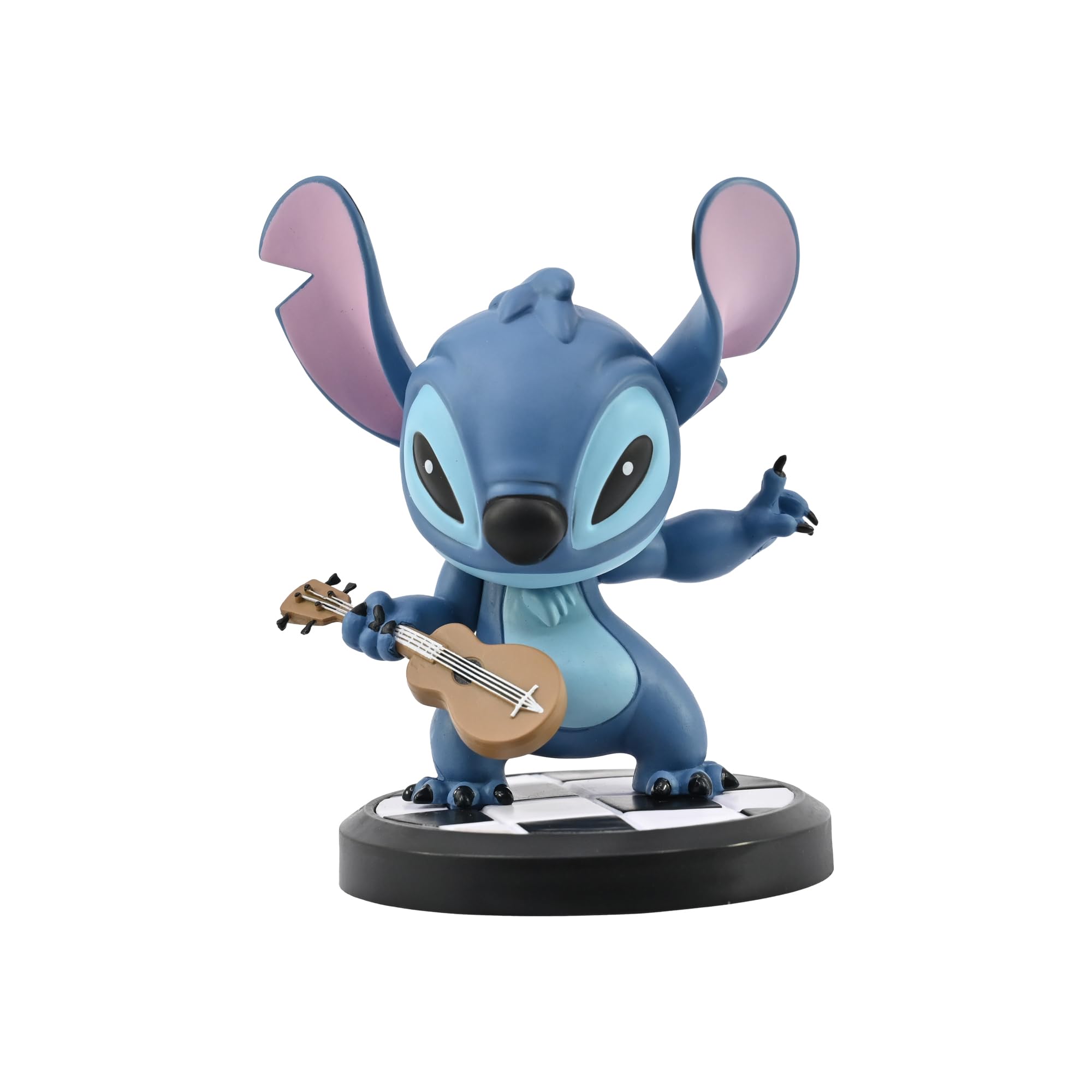 YuMe Guitarist Stitch 3" Mini Figure Collectable in Hero Window Box | Officially Licensed Disney Merchandise | Toy Gift for Kids, Adults & Movie Fans | Collect All 6 Fun Series Collectable Figures
