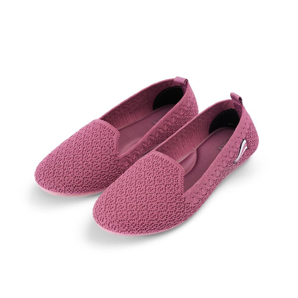 Indifeet - Ballerina Shoes for Women, Stylish Half Cut Slip on, Girls Soft Winter Footwear, Casual Slip-on Ballet Shoe, Ladies Comfortable Sole Walking Ballerinas, Pink (B0CNXF615G) Amazon Price History, Amazon Price Tracker