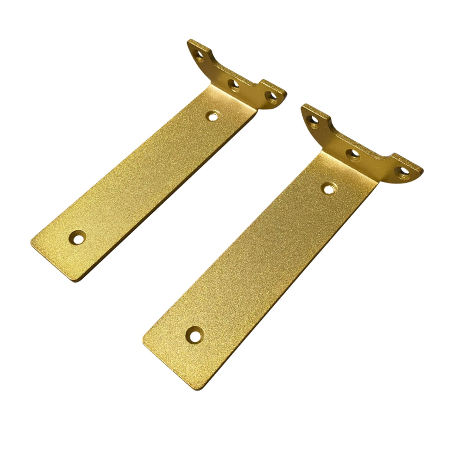 Tow000ack Gold Pack Of 2 Heavy Duty Floating Shelf Brackets Wall Mounted Hidden Shelve Brackets,Metal L-Brackets For Kitchen,Storage Shelf Bookshelves,With Screws, (10Cm(3.9In))