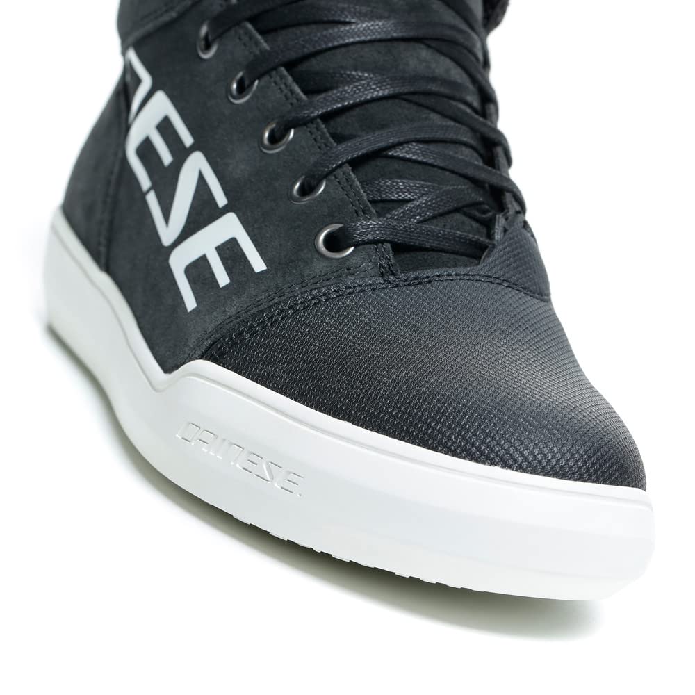 Dainese York Lady D-WP Shoes, Zapatillas Moto Impermeables, Mujer, Dark-Carbon/Blanco, 37
