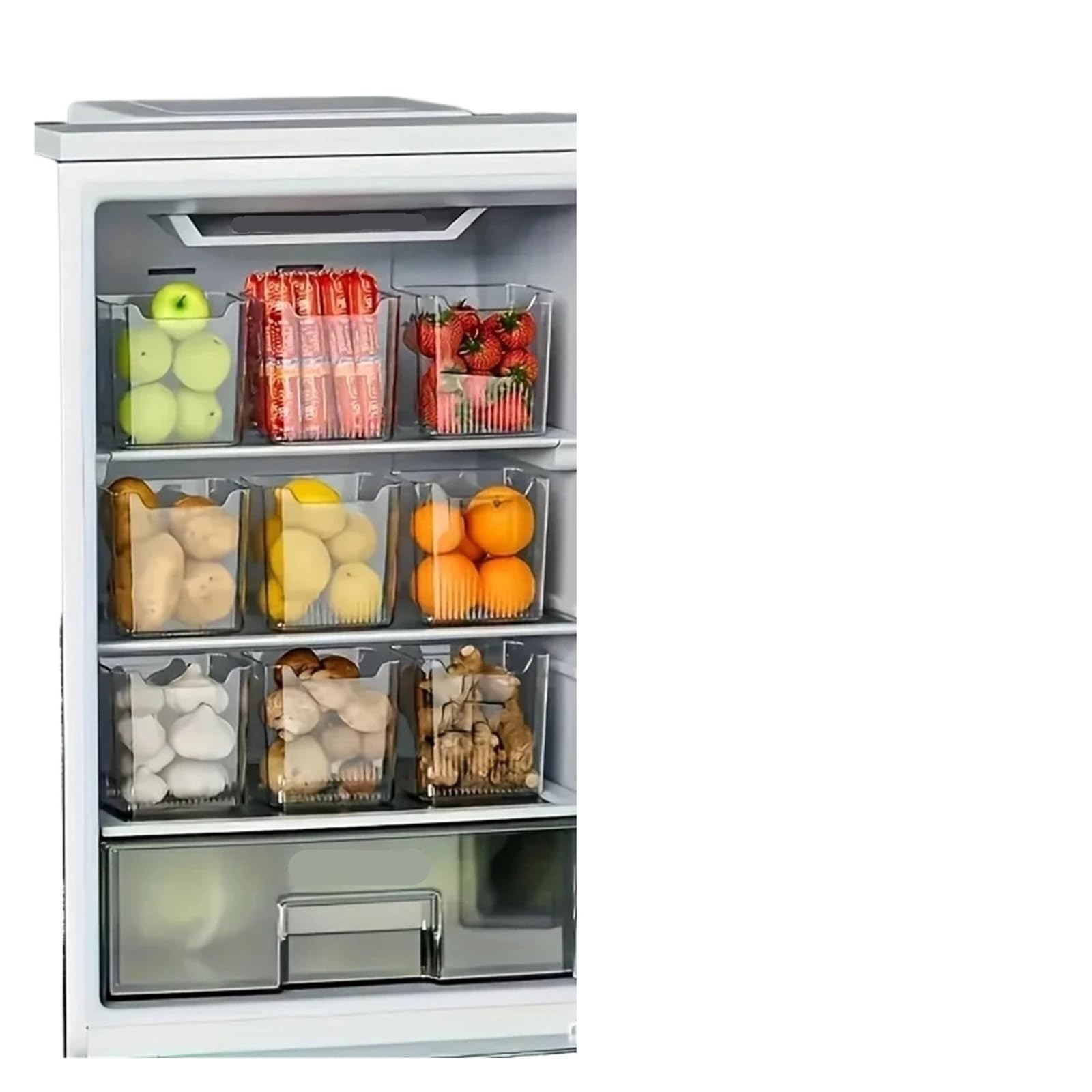 Caja De Almacenamiento De Puerta Lateral Del Refrigerador | Caja de almacenamiento for puerta lateral de refrigerador, organizador for nevera, organización de cocina, almacenamiento