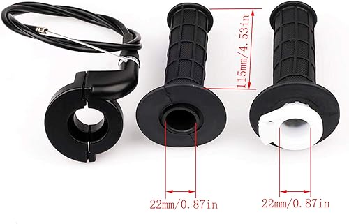 Miniatura 3 de LIYYOO Kit de cable del acelerador, mango del acelerador, palanca de freno derecha y mango izquierdo, para XR80 XR100 CRF70 CRF80 CRF100 Pit Dirt