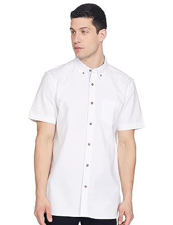 Men's Cotton Regular Fit Half Sleeve Plain Colors Formal Shirts