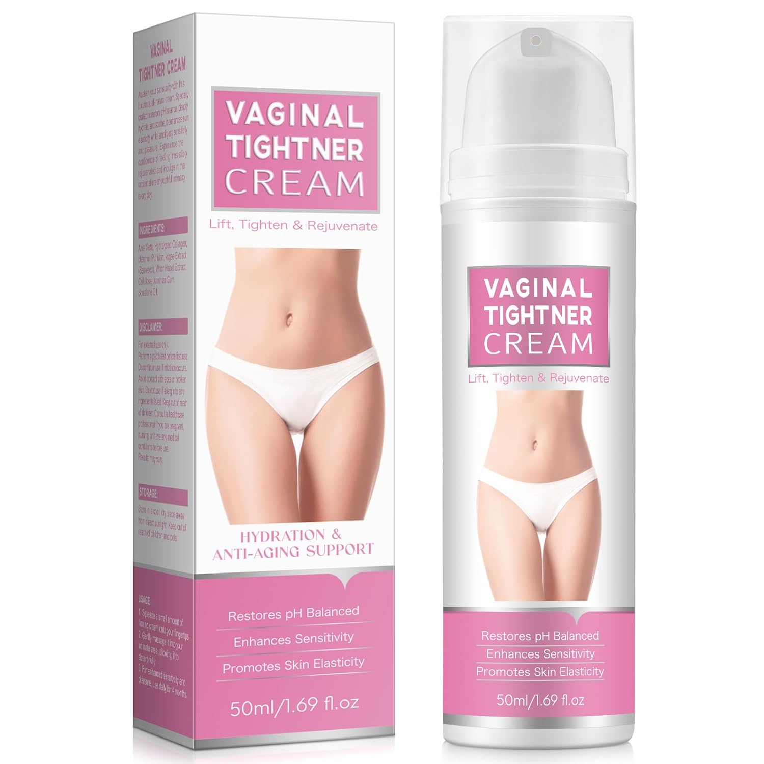 Feminine Intimate Tightening Cream – Natural Intimate Moisturizer Gel for Women pH Balance | Feminine Intimate Care | 50ml | Tightening Gel for Vag – Effective Enhances Tightness and Elasticity Feminine Intimate Tightening Cream – Natural Intimate Moisturizer Gel for Women pH Balance | Feminine Intimate Care | 50ml | Tightening Gel for Vag – Effective Enhances Tightness and Elasticity