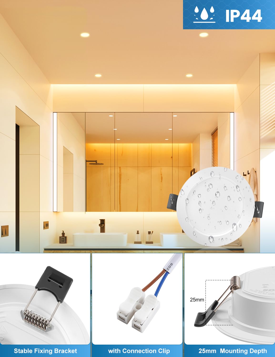 Philips -LED Dimbare badkamerverlichting Hue ADORE BATHROOM 1xGU10/4,2W/230V IP44