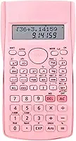 Calculadora Científica de Engenharia, 240 Funções, Display de Linha Dupla, Ideal Escola e Escritório (Rosa)