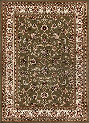 Tapete decorativo rectangular verde 3'11'' x 5'3'' miniatura 3