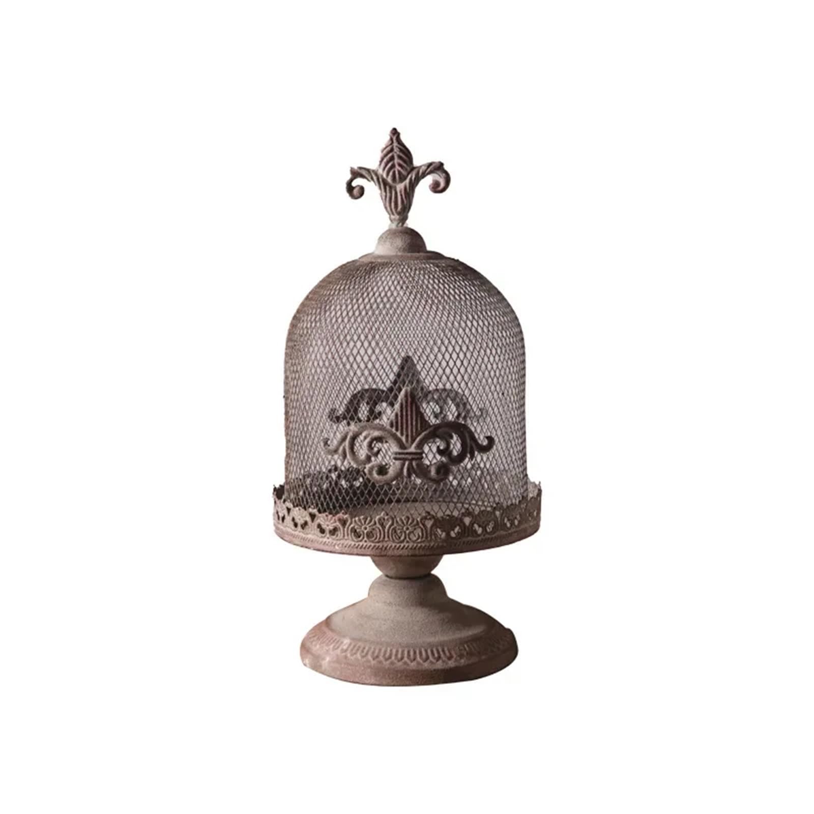 Decorative Lanterns Iron Industrial Style Candle Holder Bedroom Decoration Crafts Vintage Photography Props(S)