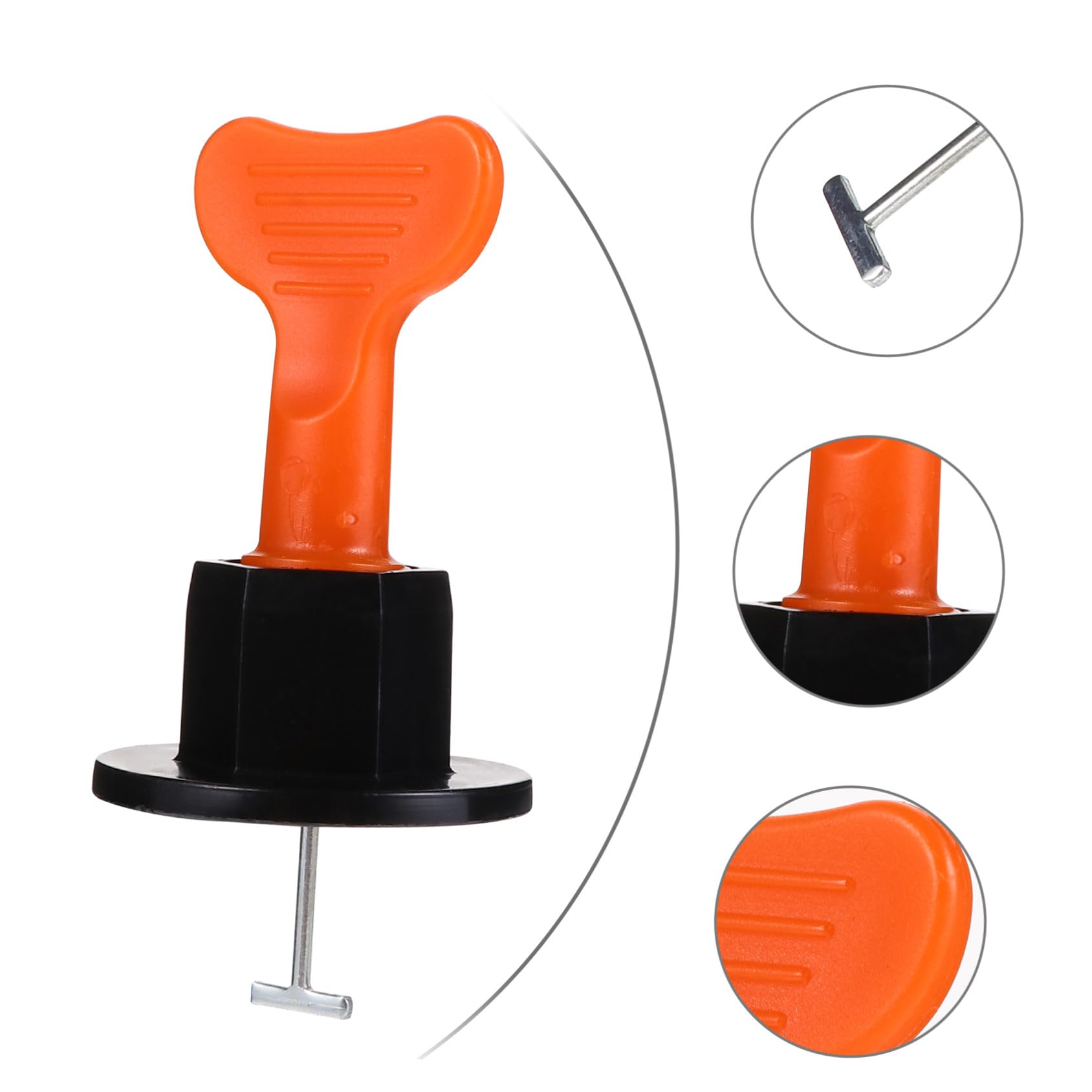 100 Pezzi Kit Livellatori Piastrelle Muro Riutilizzabili Metodo Livellamento Piastrelle Resistente con Accessori Locator e Attrezzi Fai da Te per Pavimenti Uniformi