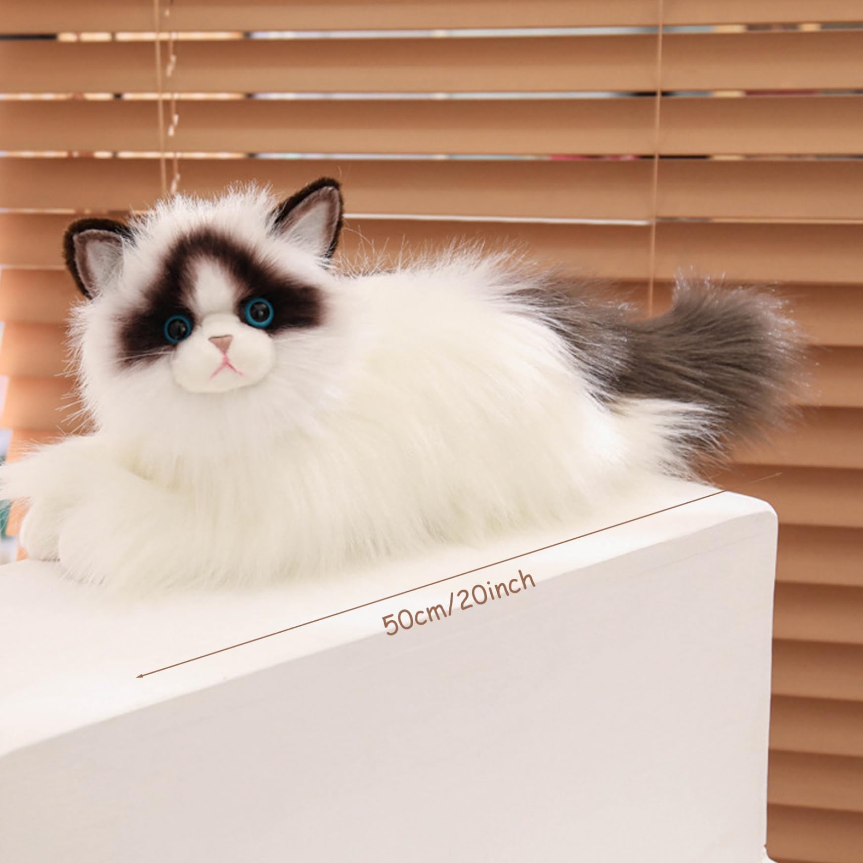 Animal de Peluche de Gato Realista Peluche de Gato de Suave y Esponjoso de 19 7 Pulgadas para niños niñas y niños