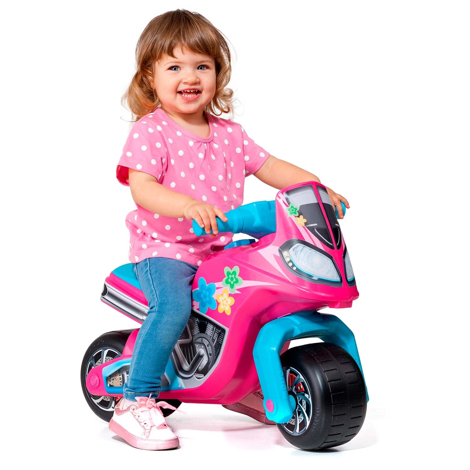 Moto correpasillos Molto Cross Race Rosa