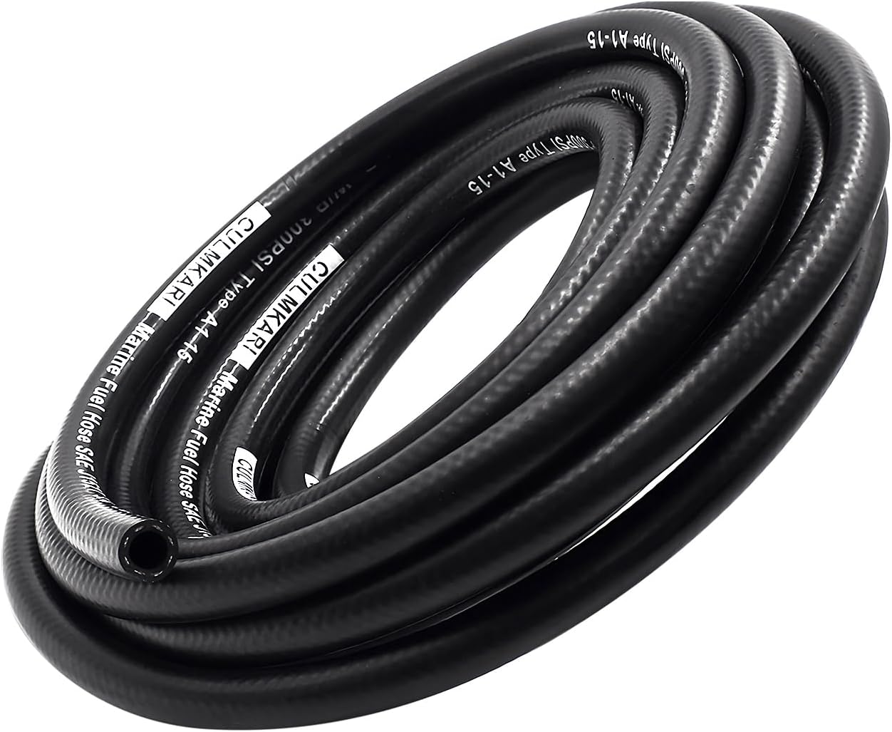 3/8'' Marine Fuel Hose Feed Line Rubber Type A1-15 / SAE J1527 Standards Fits Ships
