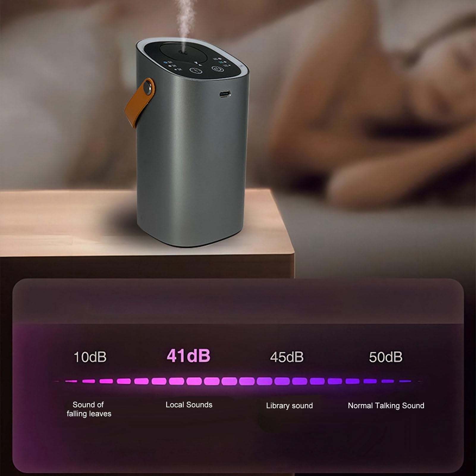 Difusor de Aromaterapia con Pantalla Táctil Inteligente Portátil para un Ambiente de Vida Saludable