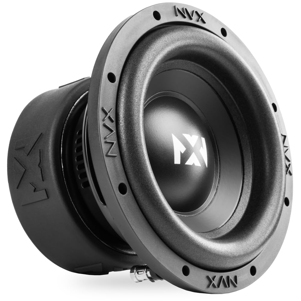 NVX NSW84v3 800W Peak (400W RMS) N-Series v3 8" Dual 4-Ohm Car Subwoofer