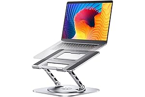 Ergonomic Portable Laptop Tray for Desk Stand - Silver