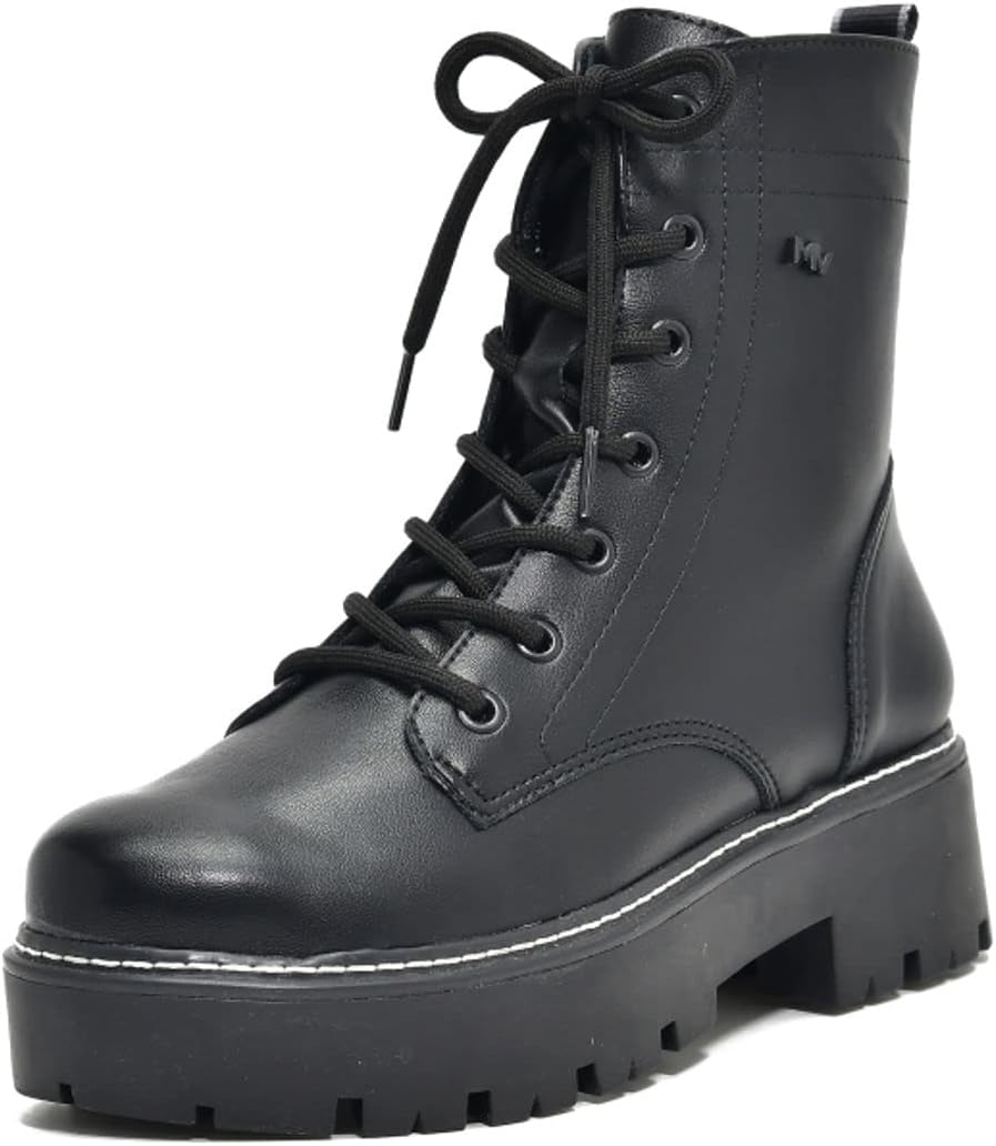 Bota Coturno Feminino Casual Sola Tratorada Cano Curto Via Marte 23-2903