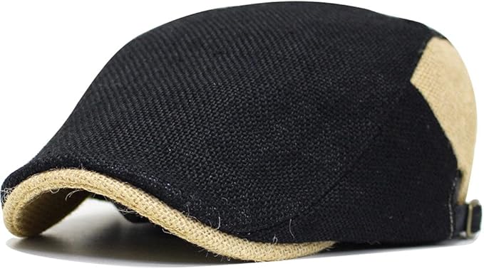 Amazon 麻 ハンチング 帽子 夏 ハンチングヘンプツートン ブラック キャップ 通販