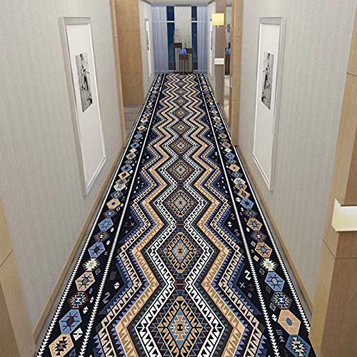 Tapis de passage de couloir géométrique moderne lavable et antidérapant - 4