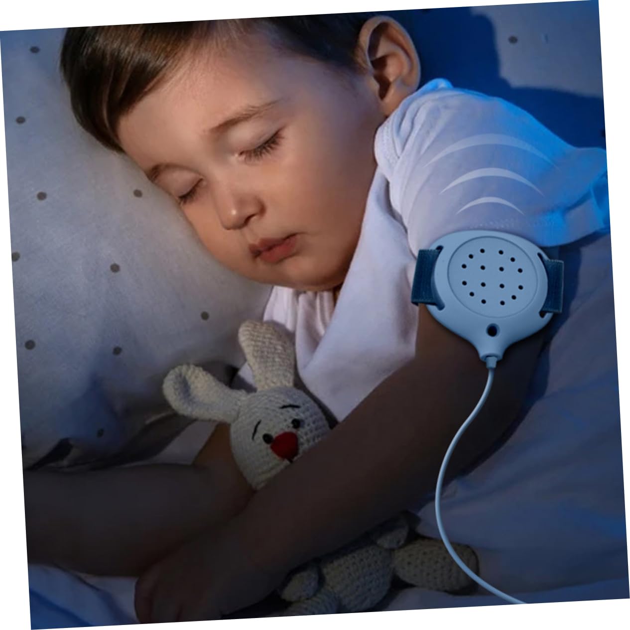 Alarme Énurésie Nocturne Vibration Forte pour Garçons Capteur D'urine Abs pour Apprentissage Propreté Couleur Aléatoire et Garçon et Filles en Sommeil Profond