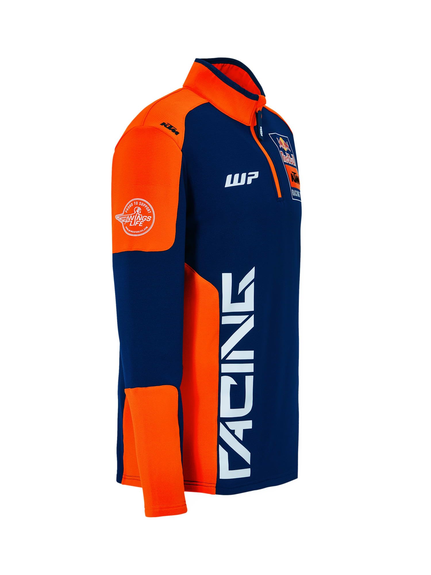 Red Bull - KTM Replica Team Half Zip Sweater – Herren - Offizielle Merchandising-Artikel, Dynamisches Racing-Design, Atmungsaktives Material – Größe S - Blau/Orange
