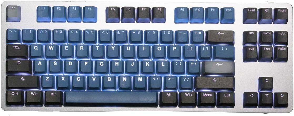 Taihao 140 Key PBT Double Shot Backlit Keycap Set - Deep The Forest (Blue)