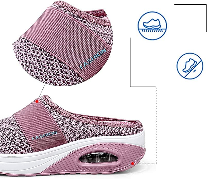YisiNP Scarpe Donna Traspiranti e Casual con Cuscino d'Aria Scarpe Ortopediche Antiscivolo per Scarpe da Passeggio