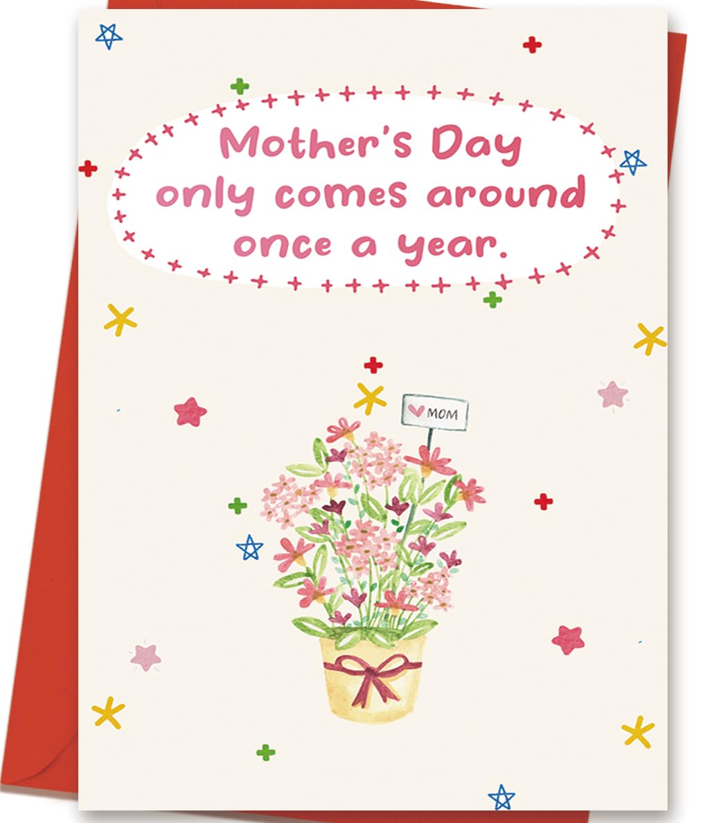 Photo 1 of Mcduldul Funny Mothers Day Card for Mom, Happy Mothers Day Gifts from Daughter Son, Best Mom Gifts for Women