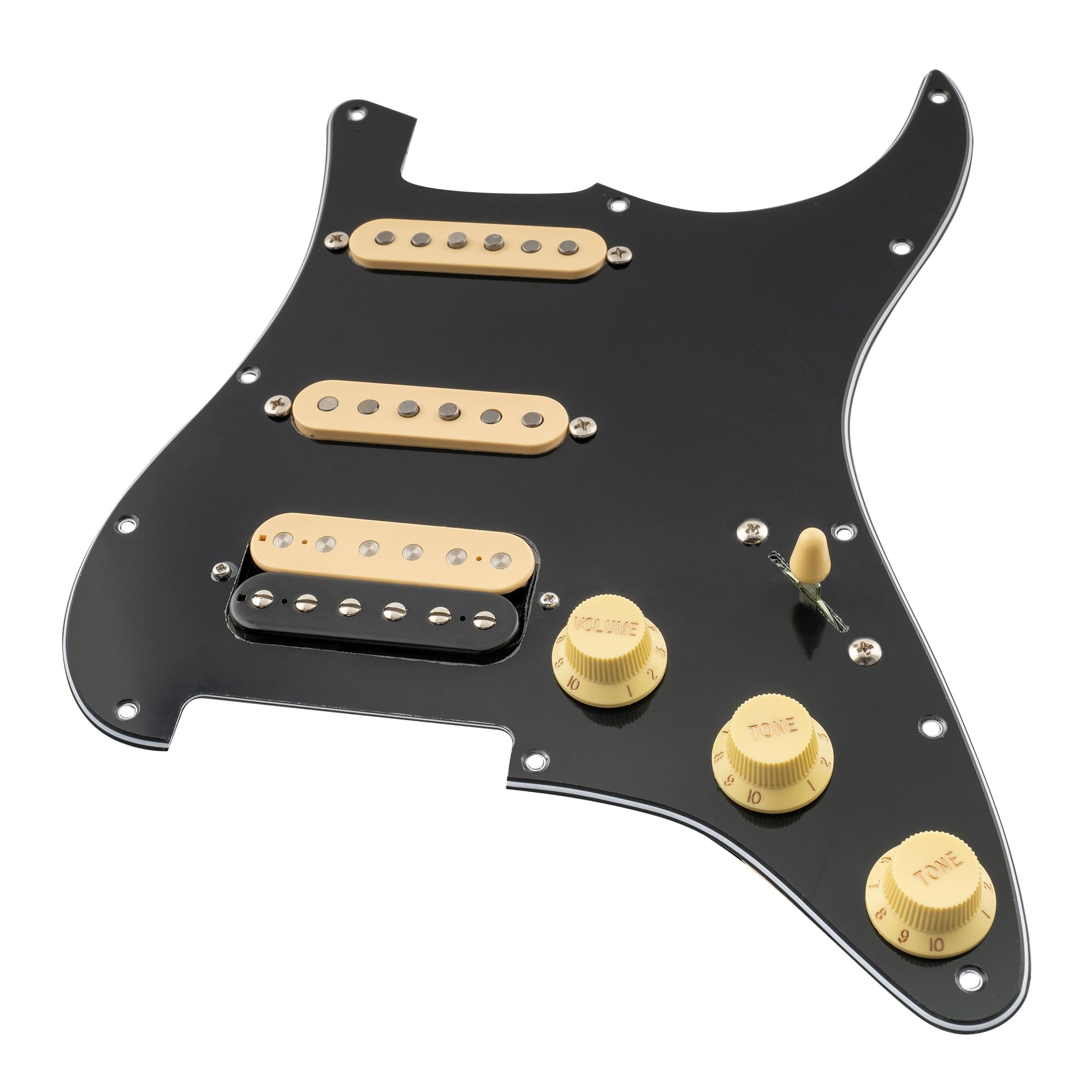 Amazon.com: Musiclily Pro Auto-Split HSS Loaded Pickguard ST