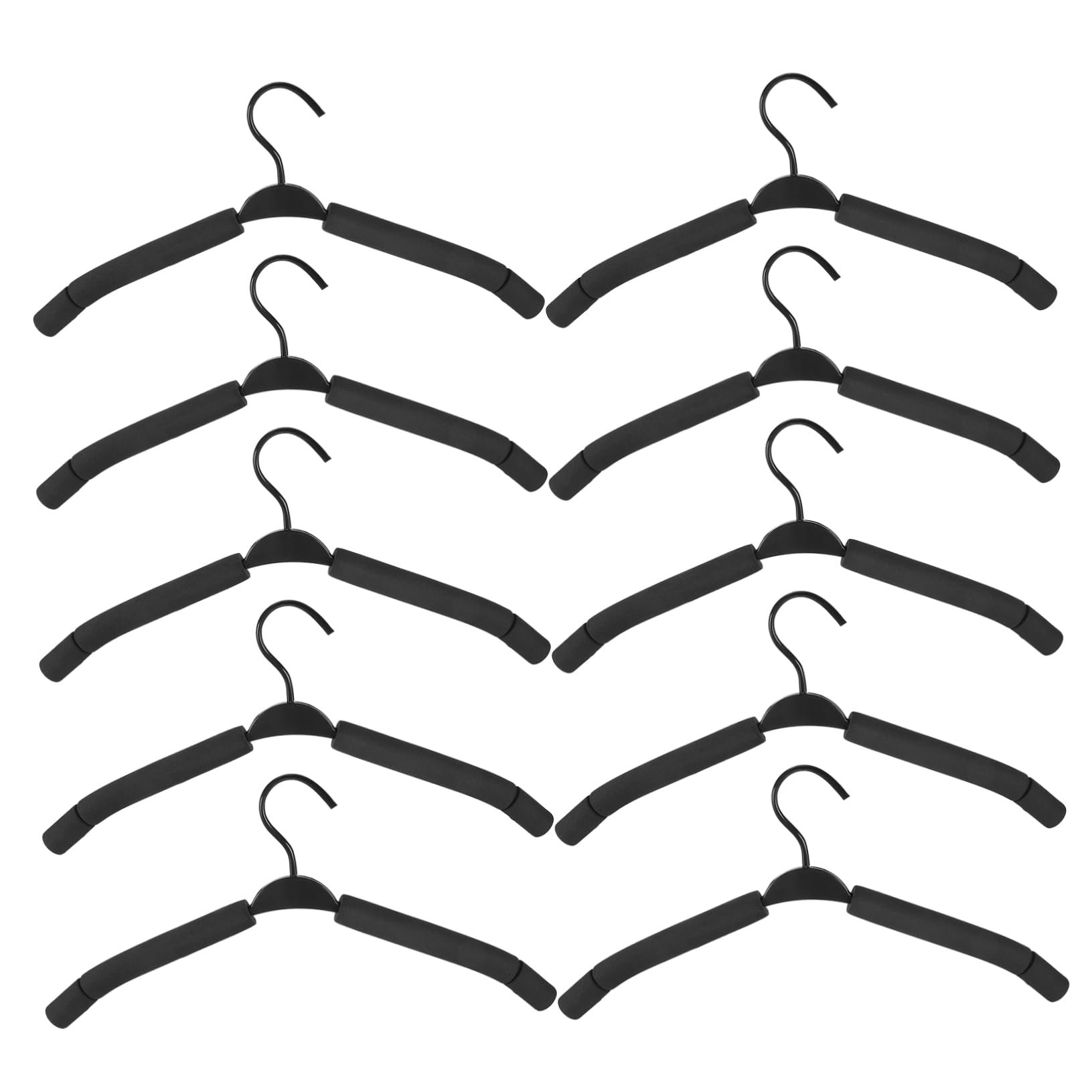 Vaguelly 10pcs Multi Functional Sponge Pants Hangers Non Slip Skirt Storage Organizer for Home Space Saving Design Easy Installation Smooth Surface Present Choice for Friends and Family