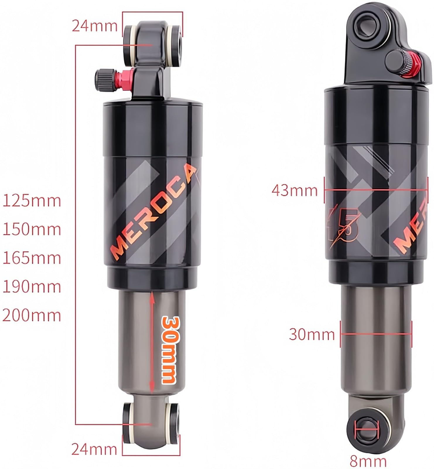 Bloccoammortizzatore Ad Aria Per Mountain Bike, Per Mountain Bike E Ammortizzatori Centrali Ammortizzatore Posteriore