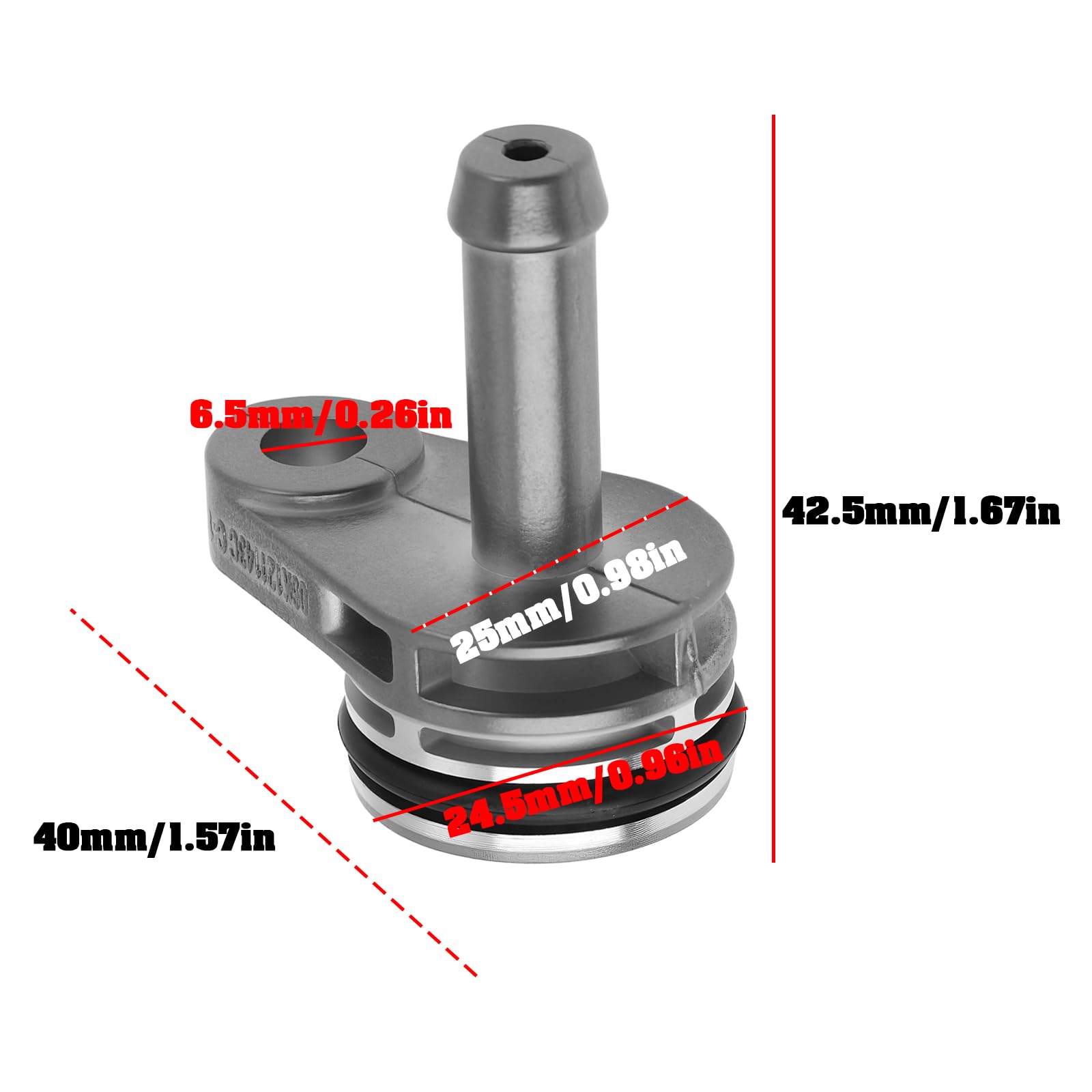 Złączki aluminiowe do samochodowych rur płynu chłodzącego 06K121143 Kompatybilne z VW MQB