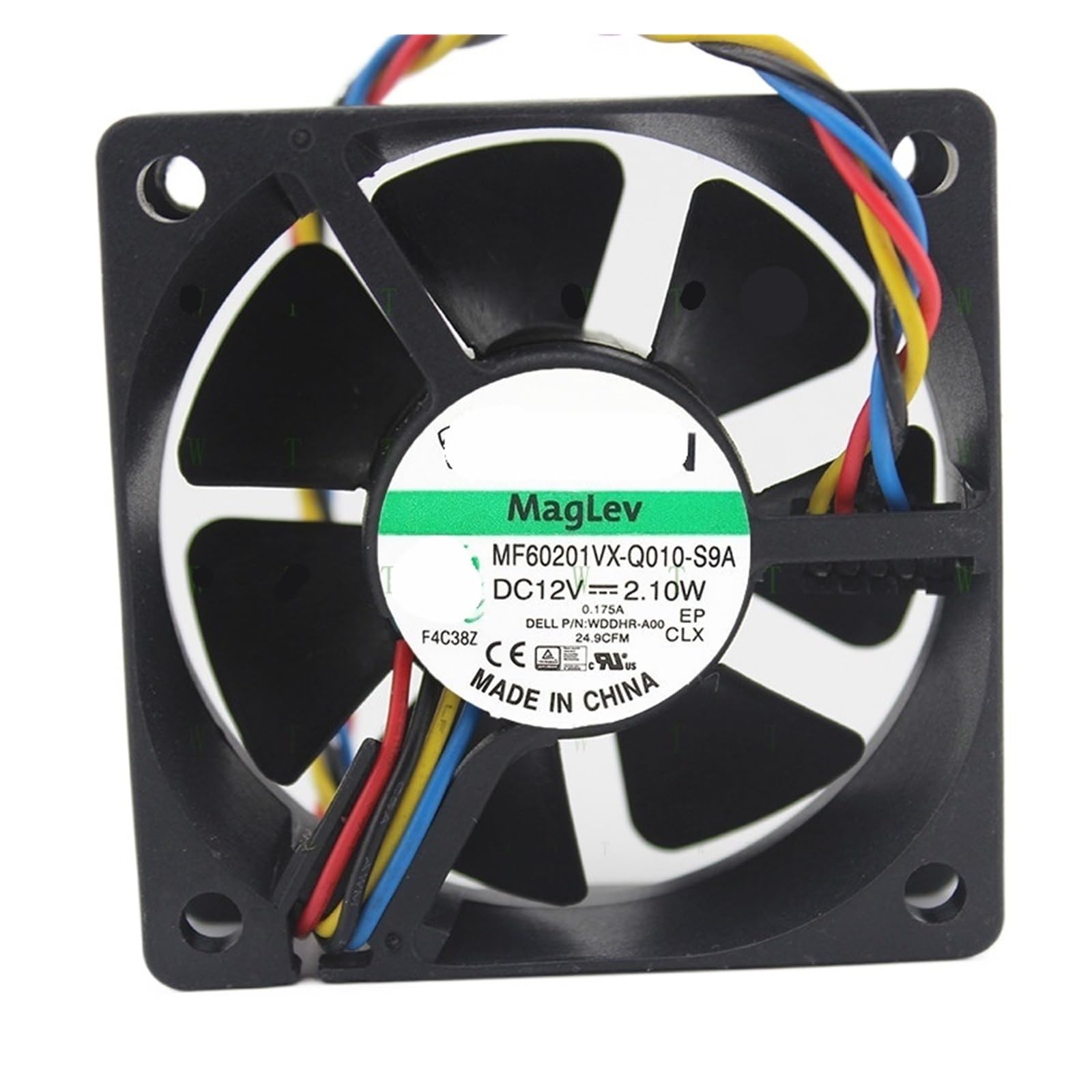 YUSKICCNE Fan MF60201VX-Q010-S9A DC 12V 2.10W 6020 6CM 4 Wire Cooling Fan