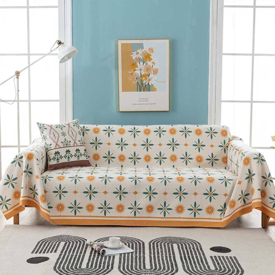 Amazon｜ソファカバー 2人掛け 肘付き おしゃれ カラフル マルチ