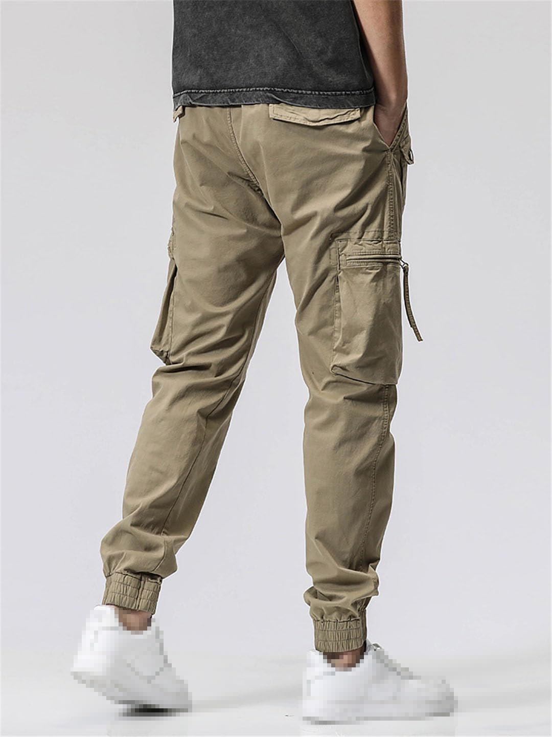 Vogrtcc Pantalones Cargo para Hombre Pantalones Multibolsillos Joggers Pantalones Tácticos Casuales