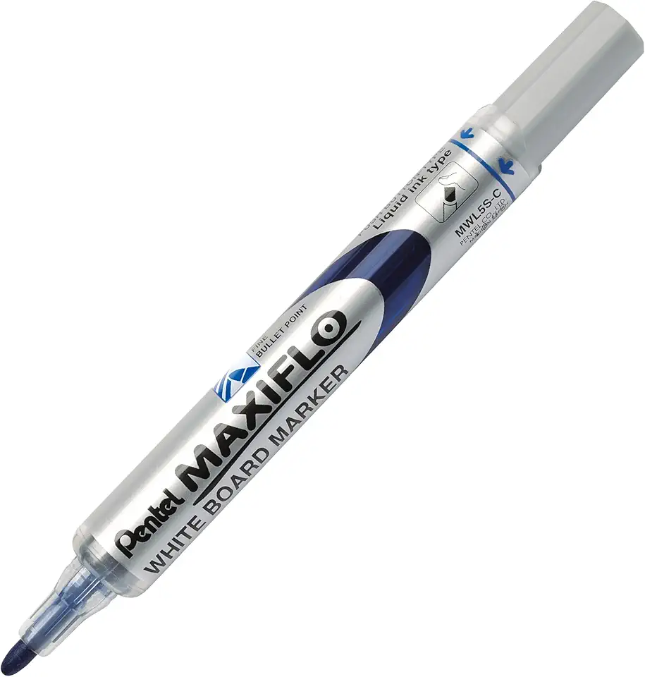Pentel Marcador Para Quadro Branco MAXIFLO Ponta Fina 4.0mm Azul MWL5S-C