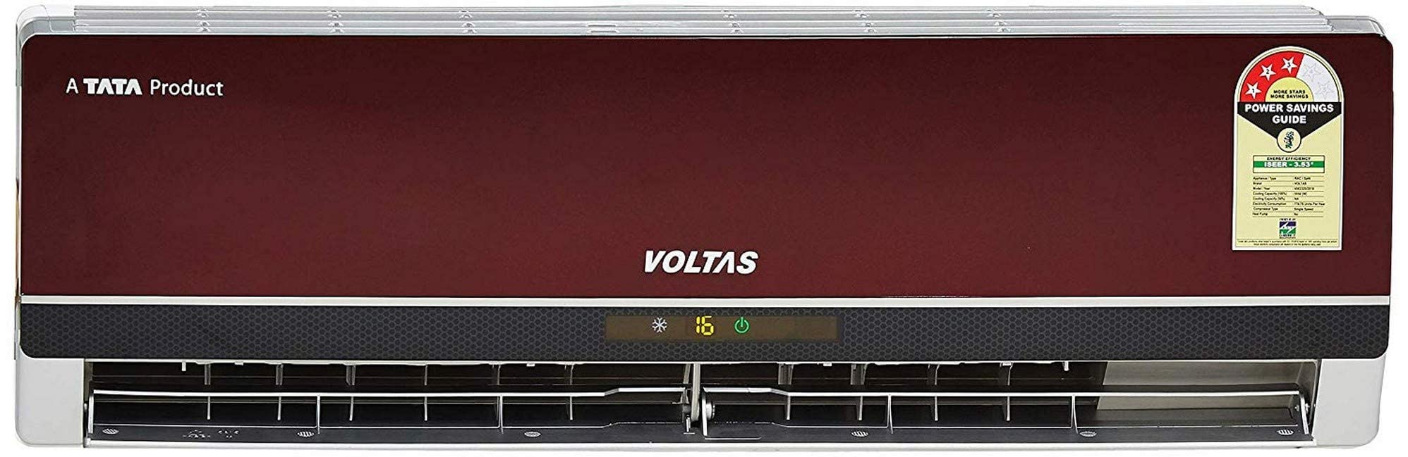 Voltas 1 Ton 3 Star Split AC (Copper 123 PZY-R Red)