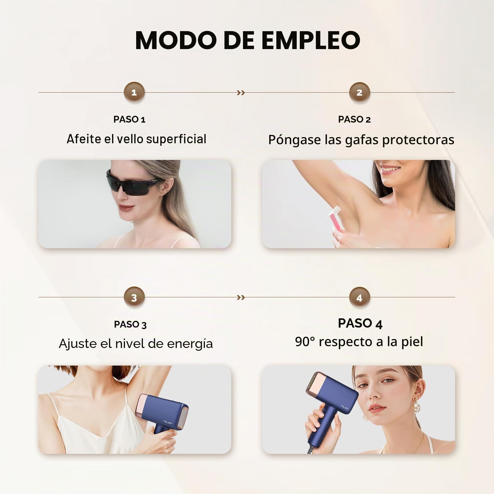Mlay T14 Aparato De Depilación IPL – 96,39% Reducción De Vello En 4 Semanas, 5 Millones De Flashes, Painless Con Sistema De Refrigeración (Sin Láser), Para Todos Los Tipos De Piel, Azul