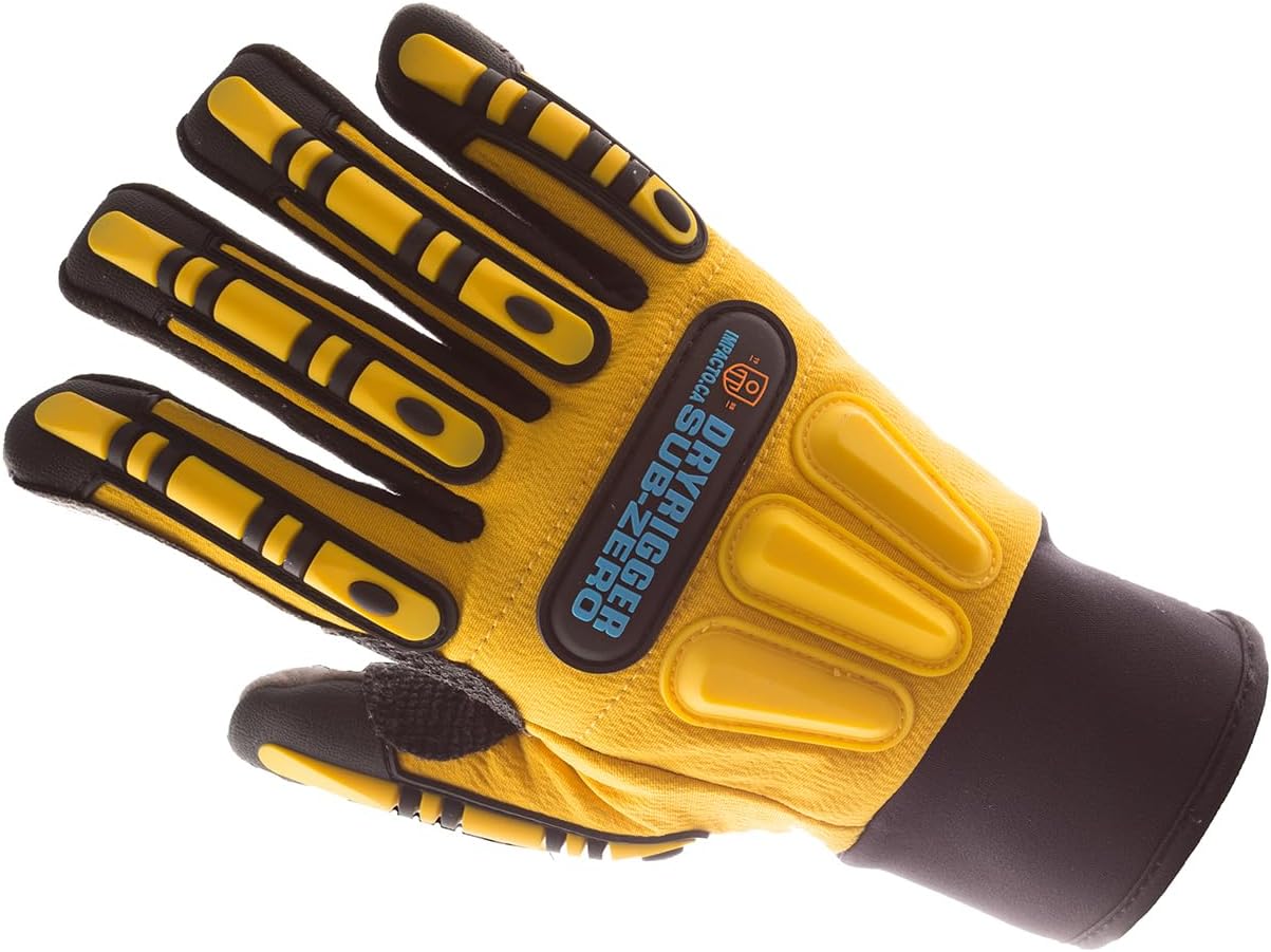 Impacto WGWINRIGGXXXL Dryrigger Oil and Water Resistant Winter Glove, Yellow/Black
