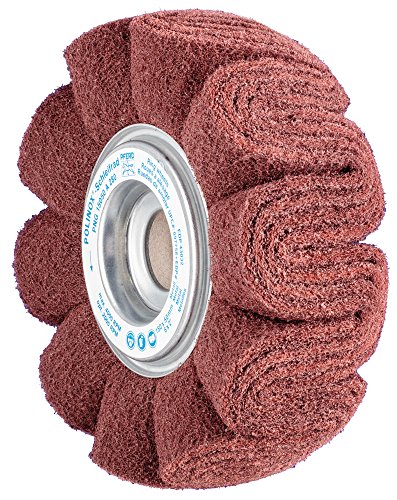 PFERD 43032 POLINOX Non-Woven Abrasive Flap Wheel, Aluminum Oxide A, 6