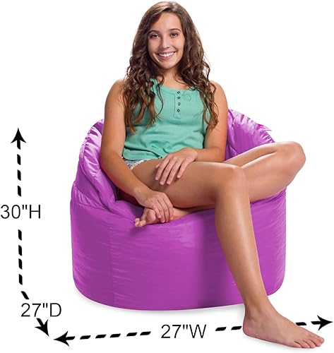 Miniatura 924 de Posh Creations Puf estructurado cómodo para jugar, leer y ver la televisión, Malibu Lounge, tela de lona para colorear, criaturas Criaturas de tela