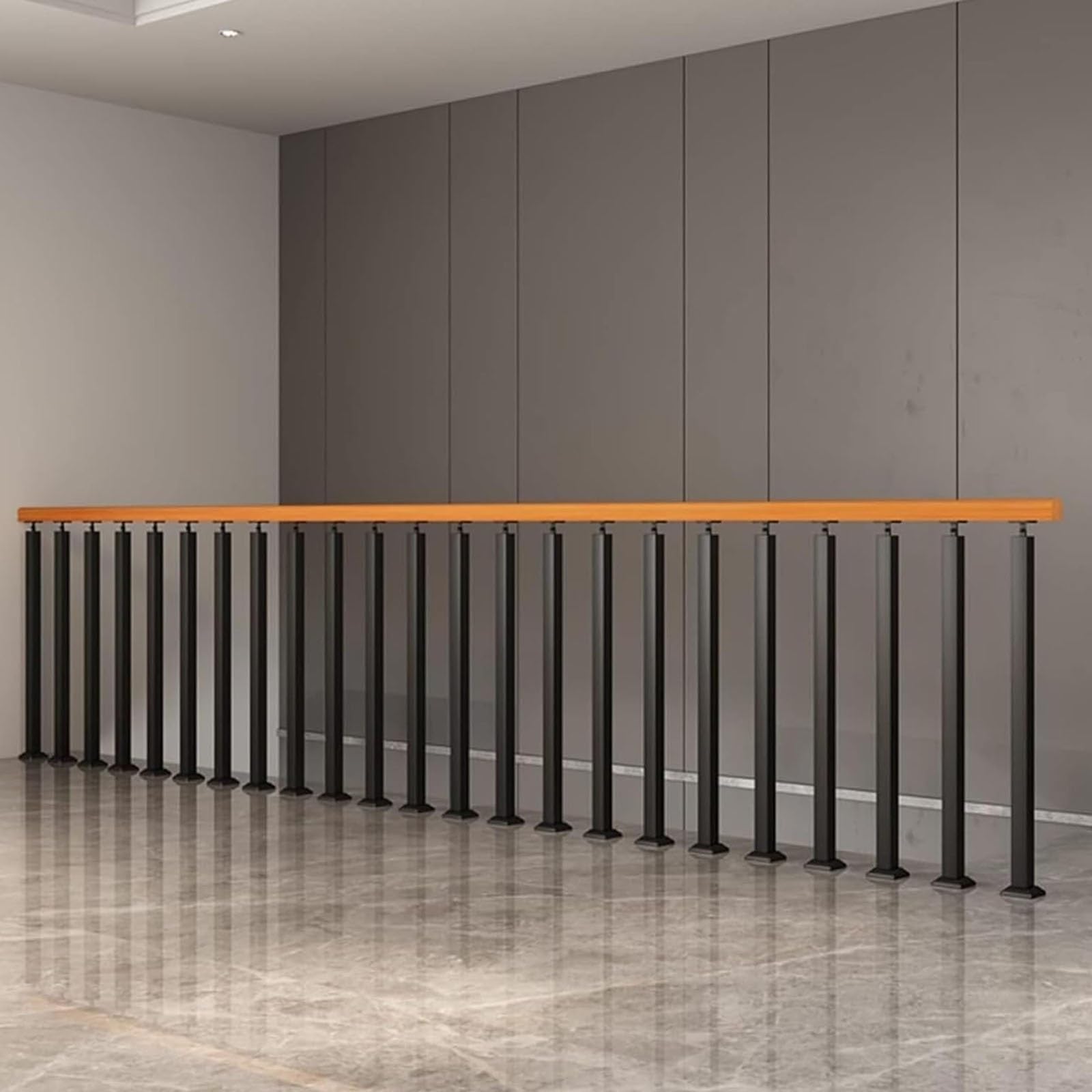 Moderne metalen trapleuningpaal met vierkante decoratieve kolom voor binnen en buiten dek balusters spindels voor trappenhuizen onderdelen (5 stuks paalhoogte 75 cm