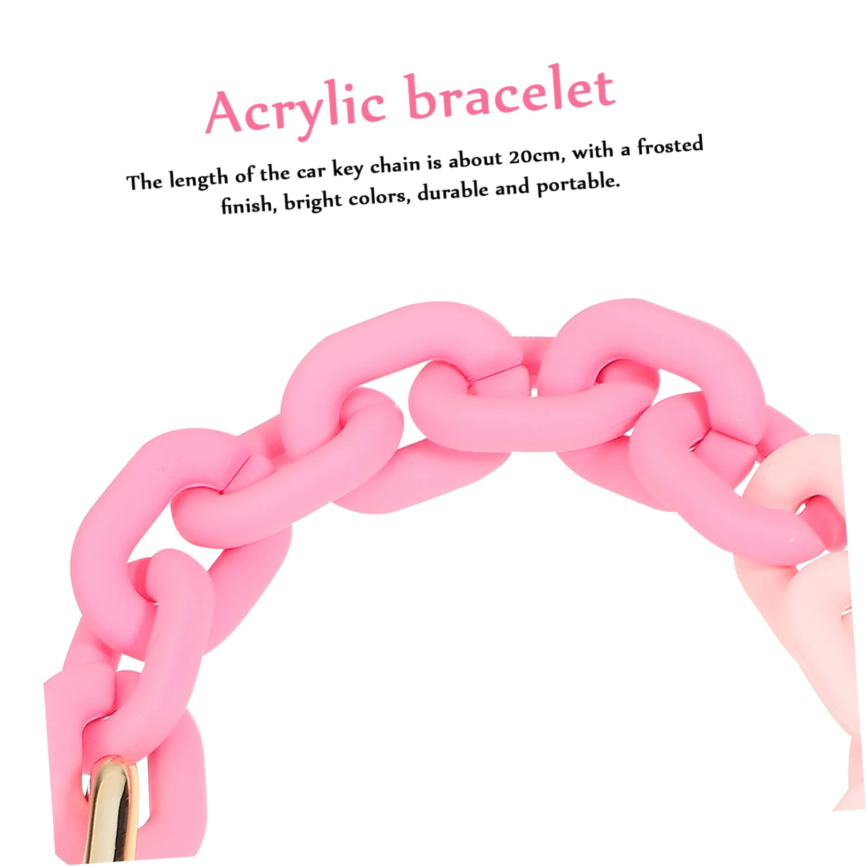 10piezas Pulseras De Llaveros Para Mujer Con Cadena Acrílica y Charms De Borlas Sujetadores De Llaves Para Casa y Coche Diseño Único y Práctico