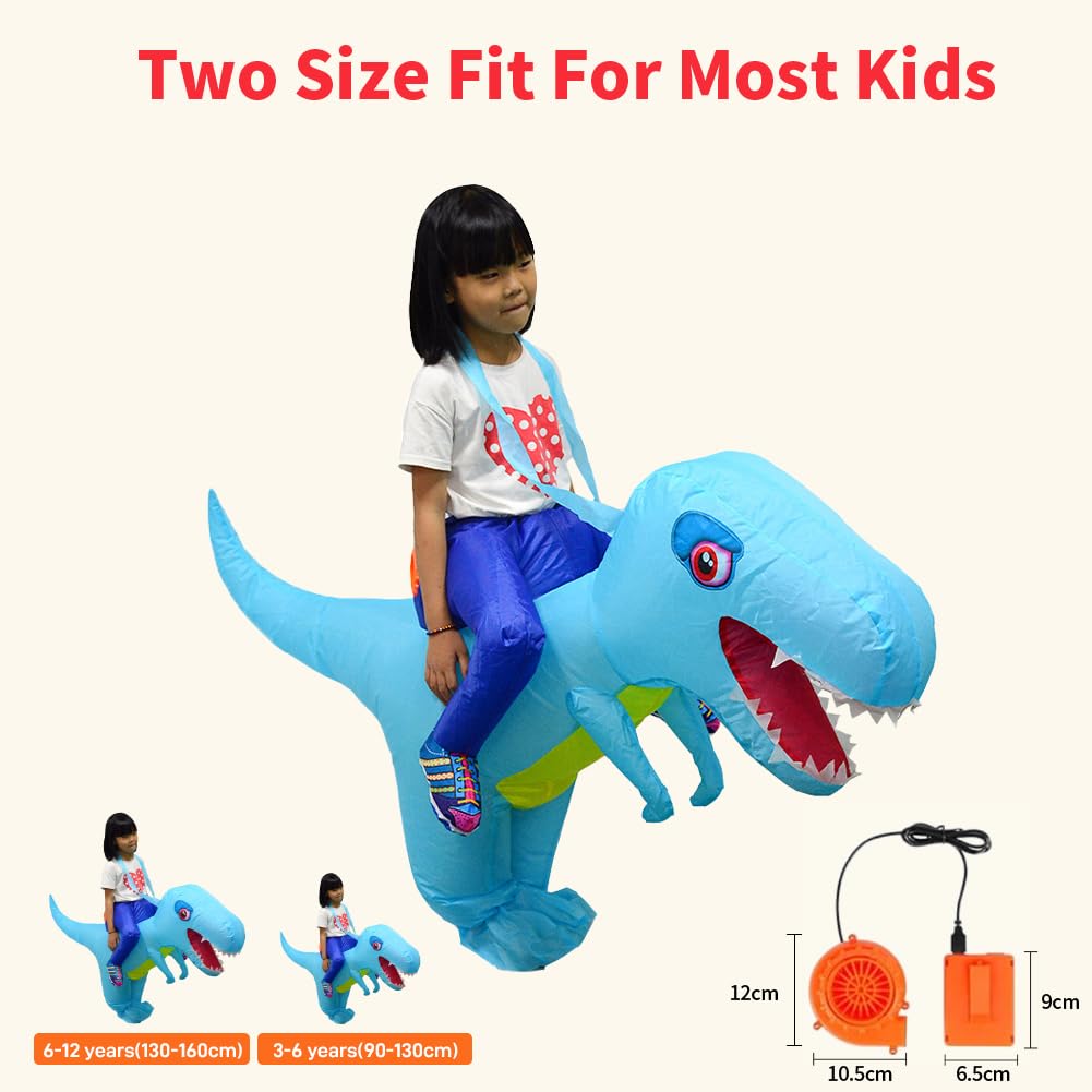 LOLANTA Costume da bambino in costume da dinosauro gonfiabile Stegosaurus spinoso per bambini