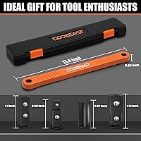 Vista 3 de Llave de extensión de desplazamiento de 3/8 pulgadas, herramienta extensora de llave de vaso lista para impactos, con adaptadores de unidad cuadrada