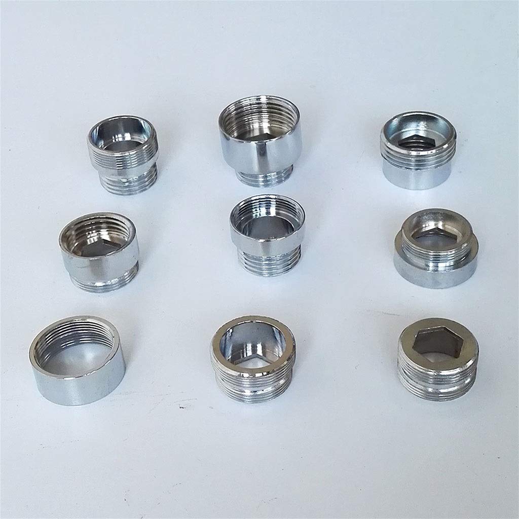 RajoNN Adaptateur d'aérateur en Laiton chromé, mâle Femelle M22 M24 G1/2" 3/4" raccords de tuyauterie Accessoires de purificateur d'eau
