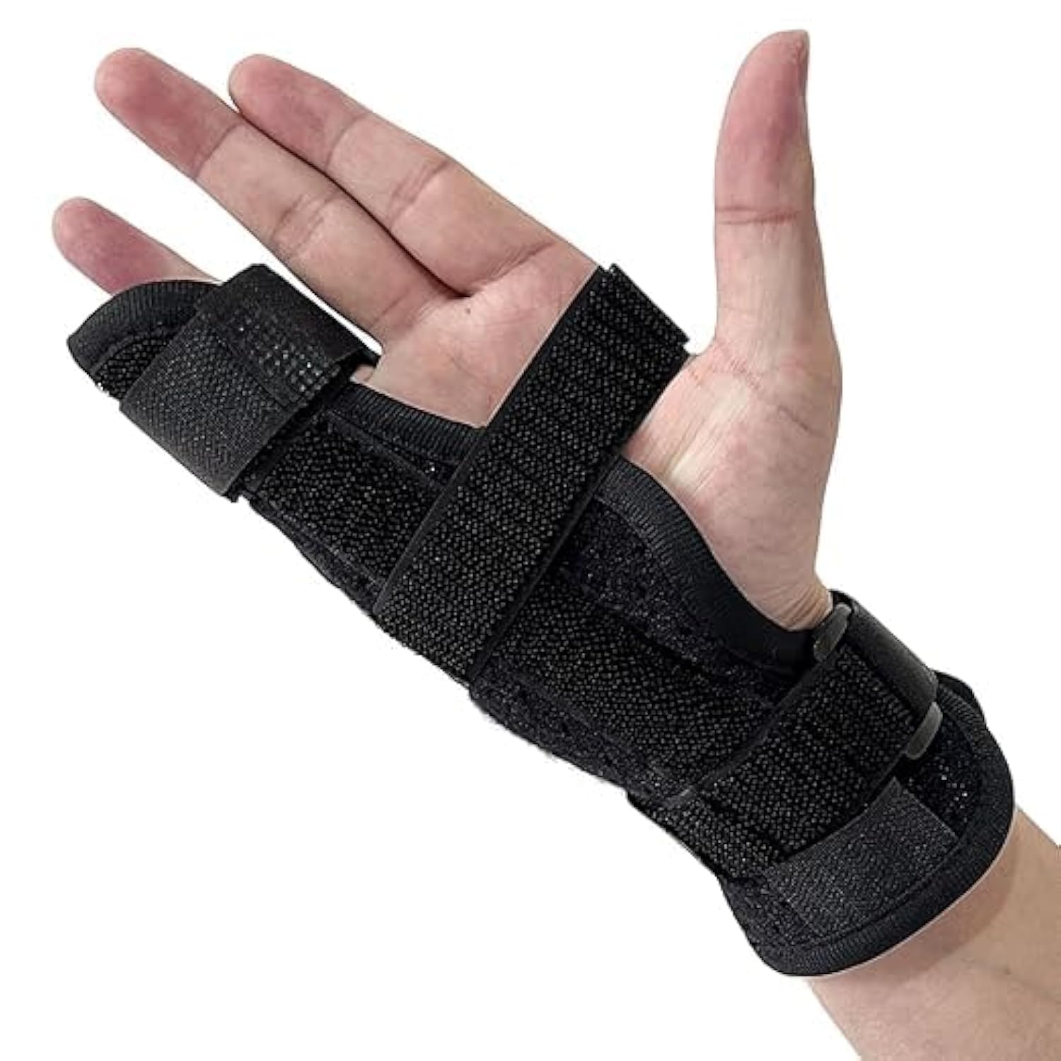 Boxer Break Metacarpal Splint Brace - 4th or 5th Finger Splint Support - Straightening for Trigger Finger, Injury, Fracture, Broken, Tendonitis - Adjustable Fit Right or Left(M)