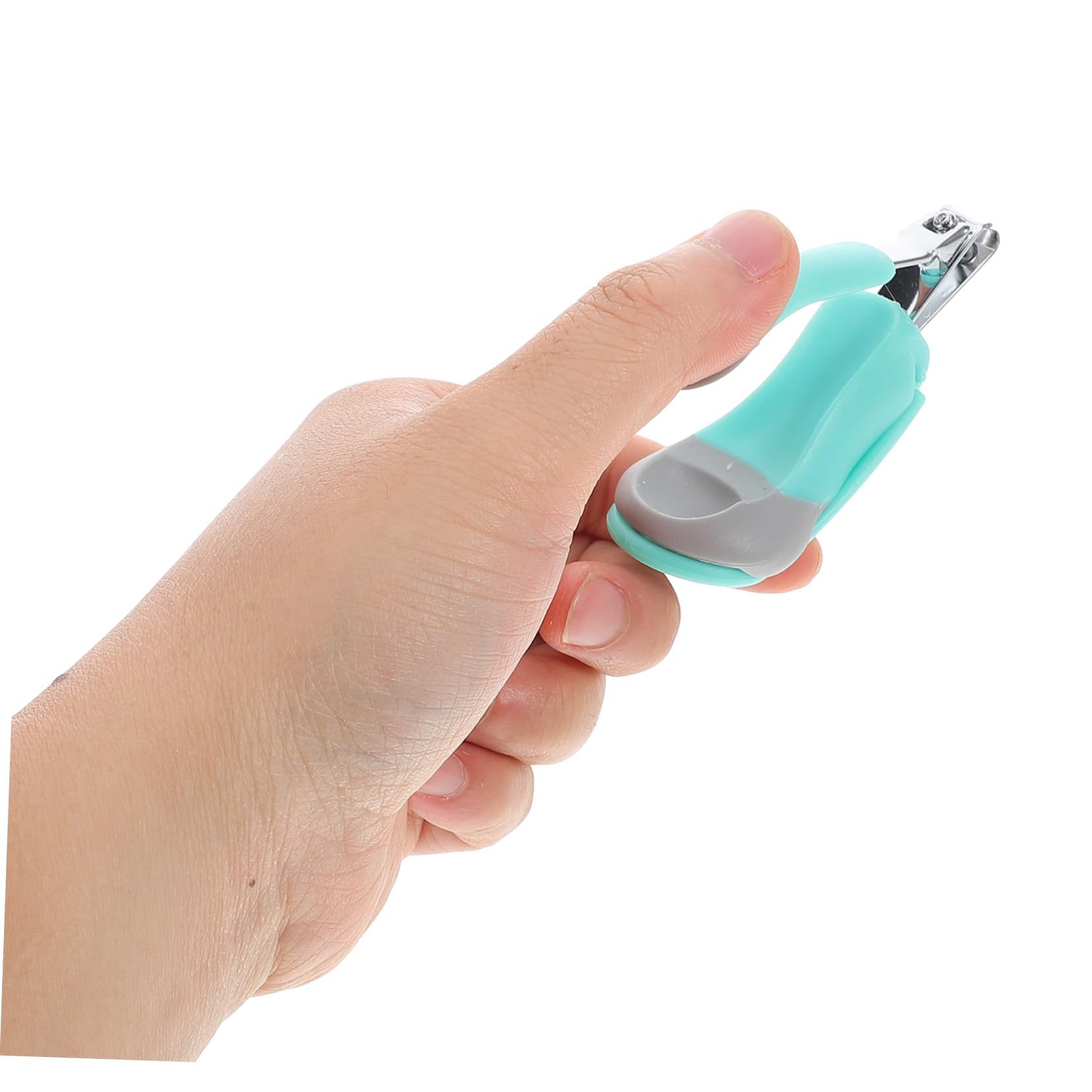 HANABASS Nail Clipper with Magnifying Glass Safe Nail Care Trimmer for Boy Girl Design Blades Random Color for Newborns